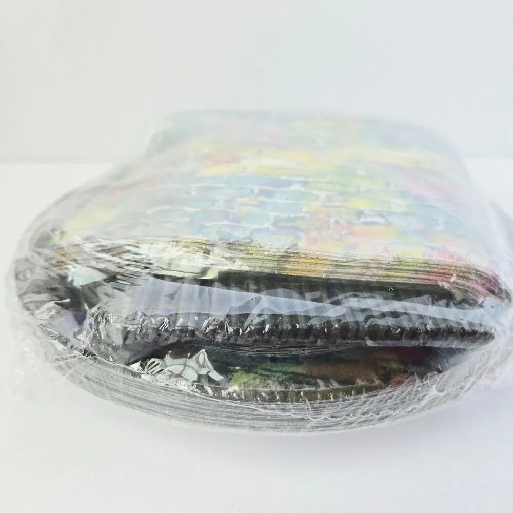 Colorful Brick Wall Party Supplies Tableware Set - Plates, Napkins, Forks 100pc